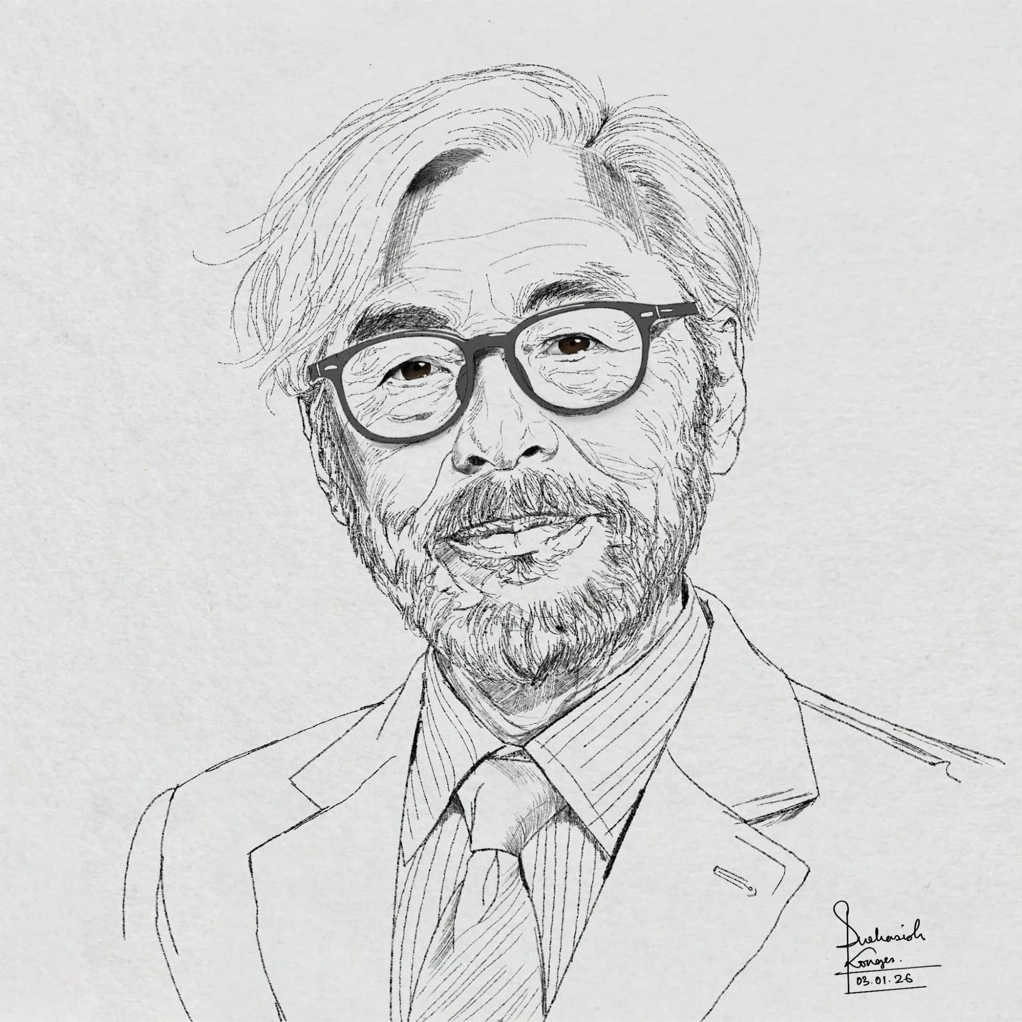 Miyazaki — anime & pop-culture, graphite — procreate