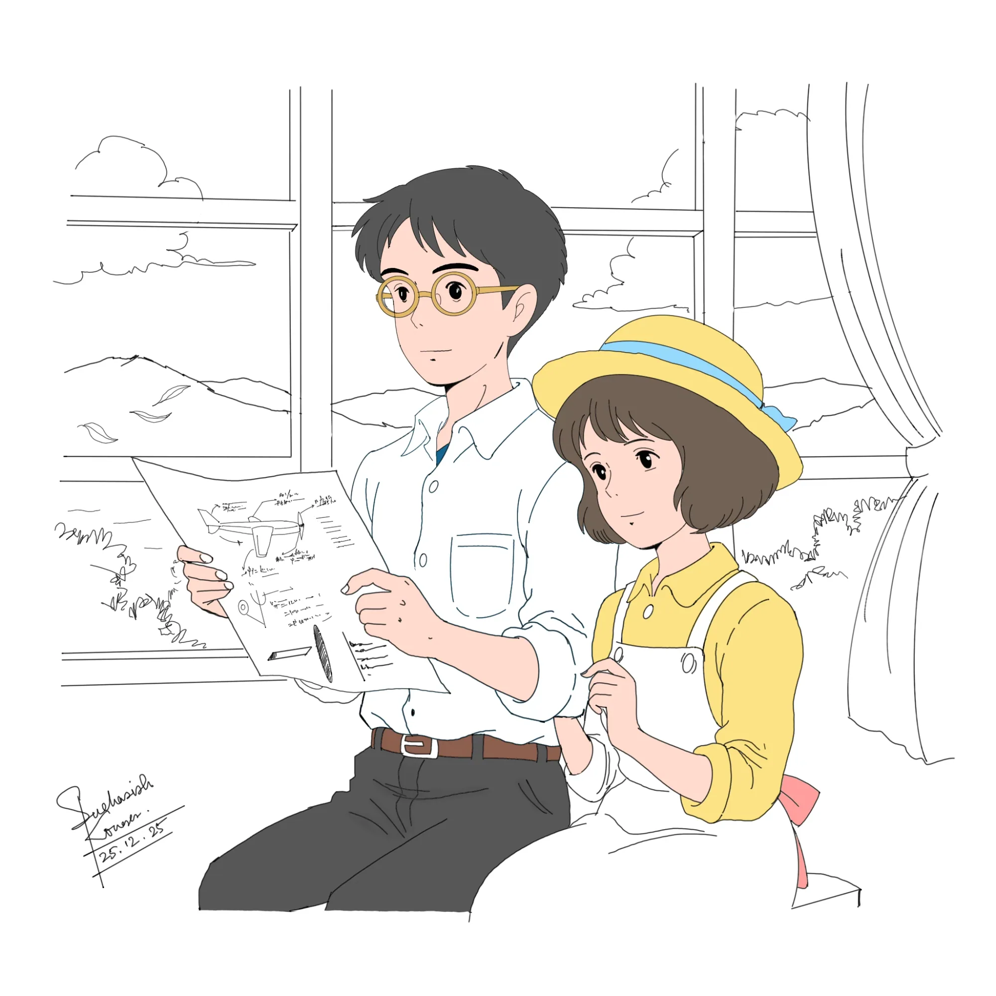 The Wind Rises — anime & pop-culture, digital — procreate