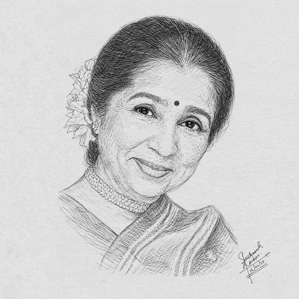 Asha Bhosle Portrait