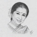 Asha Bhosle Portrait