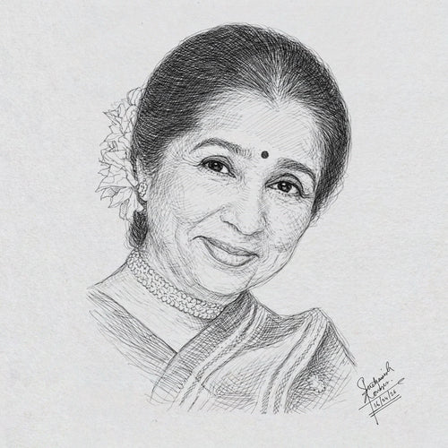 Asha Bhosle Portrait
