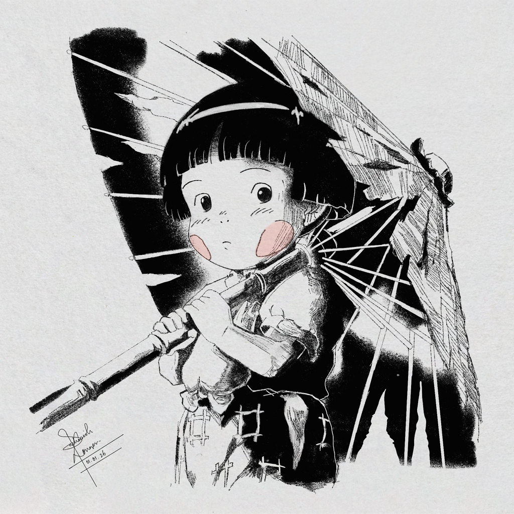 Setsuko Portrait (Grave of the Fireflies)