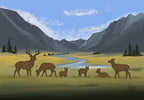 Mountain Valley Herd – Fine Art Landscape Print