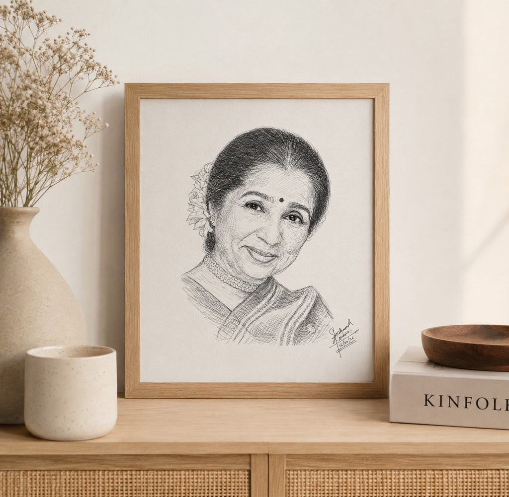 Asha Bhosle Portrait