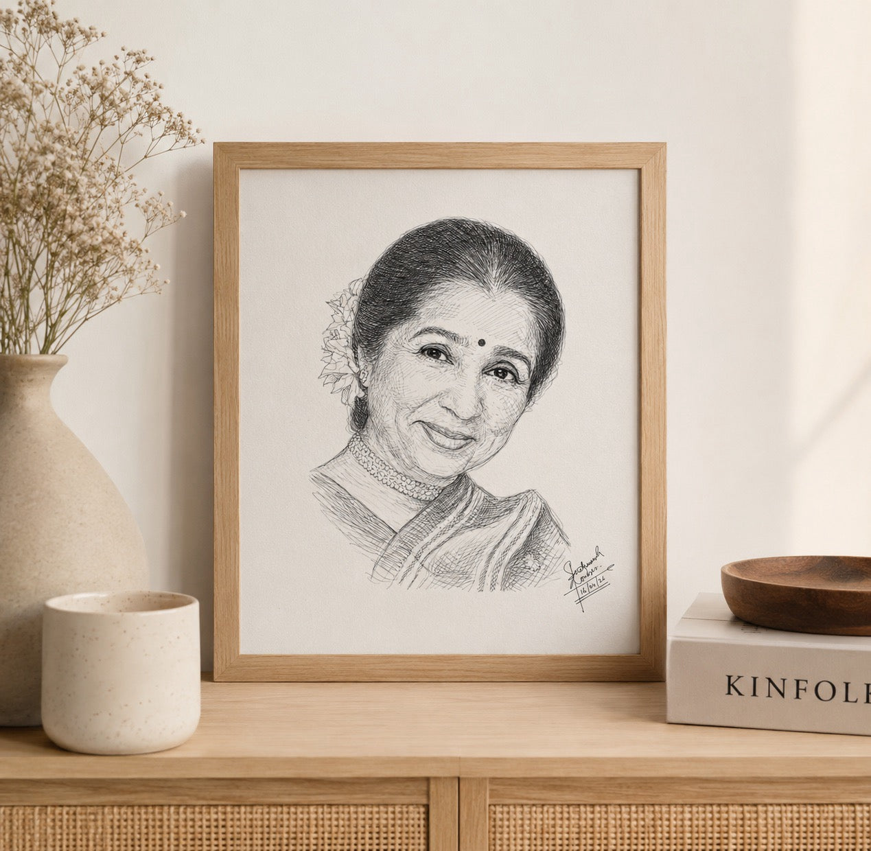 Asha Bhosle Portrait