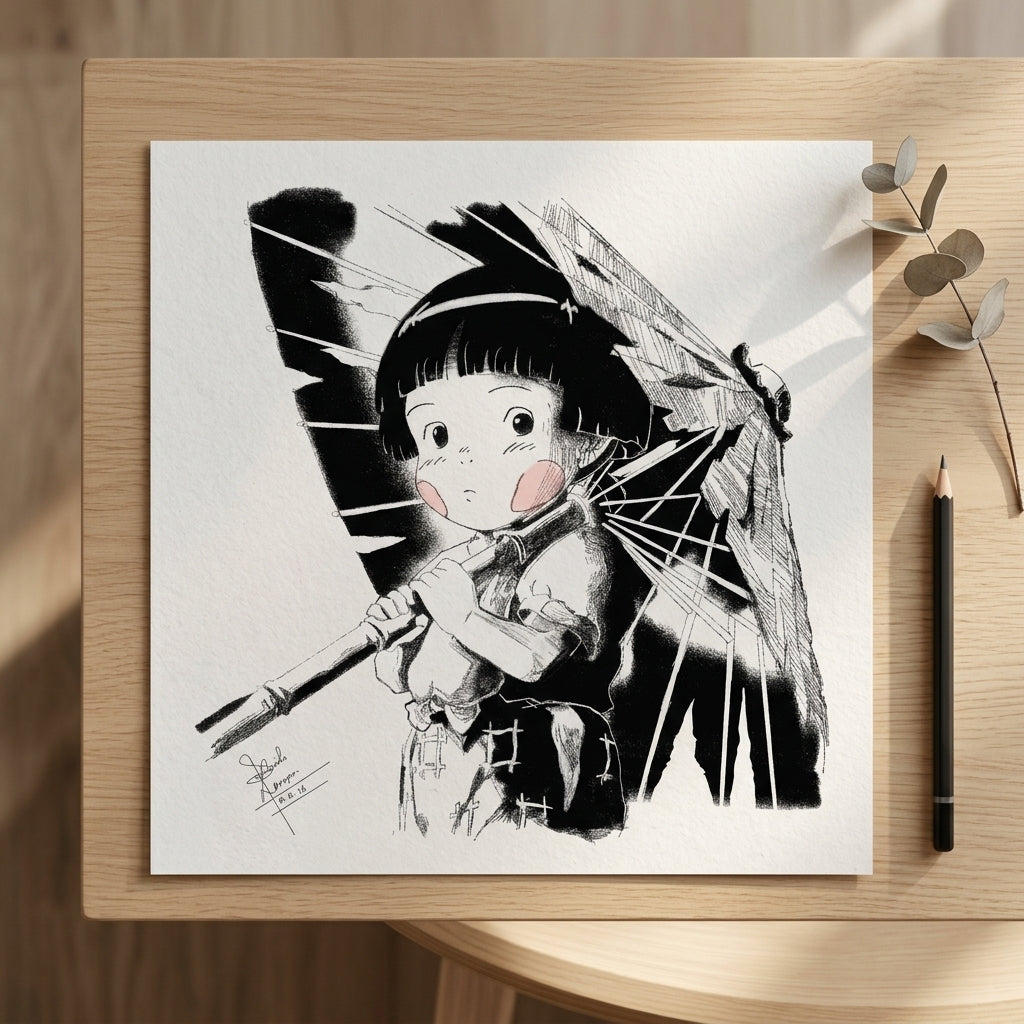 Setsuko Portrait (Grave of the Fireflies)