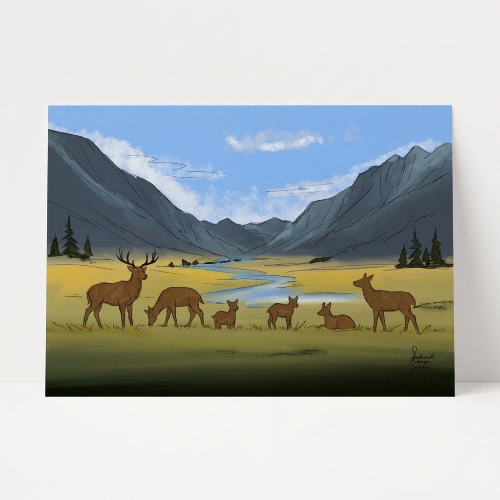 Mountain Valley Herd – Fine Art Landscape Print