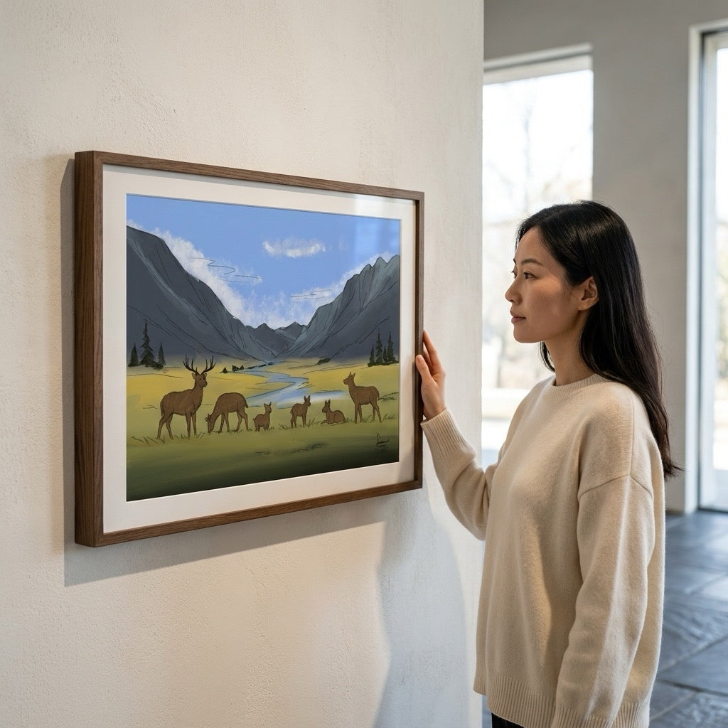 Mountain Valley Herd – Fine Art Landscape Print