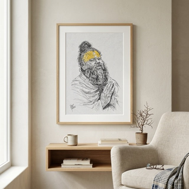Premanand Ji Maharaj Sketch
